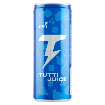 Tutti Juice koffeinmentes szénsavas üdítőital 250 ml vitaminokkal