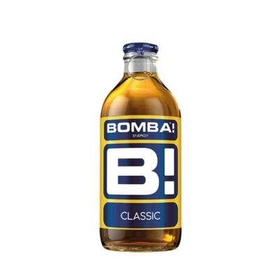 BOMBA! magas koffeintartalmú, tuttifrutti-ízű üveges szénsavas ital cukorral és édesítőszerrel 250 ml