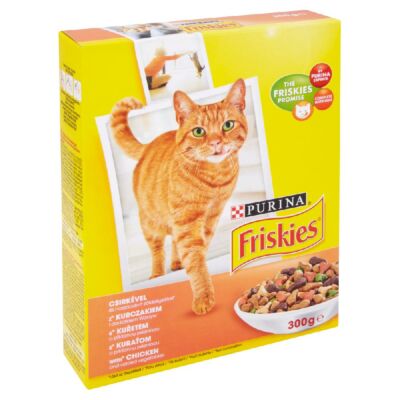 Friskies teljes értékű állateledel felnőtt macskáknak csirkével és zöldségekkel 300 g