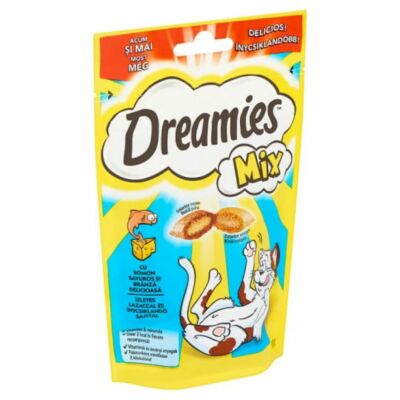 Dreamies jutalomfalat mix macskáknak lazac és sajt ízesítéssel 60 g