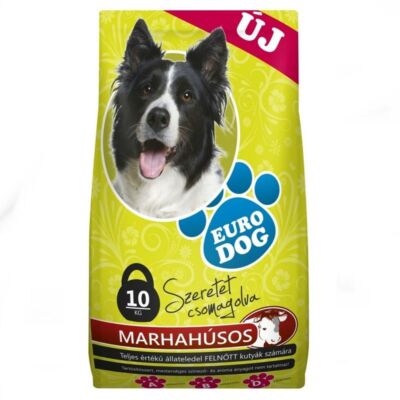 Euro Dog száraz marha kutyatáp 10 kg