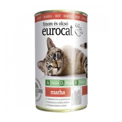 Eurocat marha ízesítésű macskakonzerv 415 g