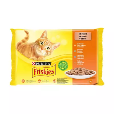 Frieskies felnőtt macskaeledel csirkével 4*85 g