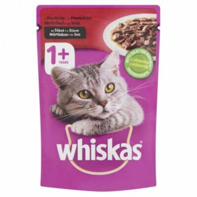 Whiskas alutasakos macskaeledel marha ízesítéssel 100 g