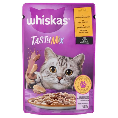 WHISKAS ALUTASAK 85.GR TASTY MIX BARANY-PULYKA