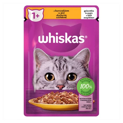 WHISKAS ALUTASAK 85.GR 1+ CSIRKE ASZPIKBAN