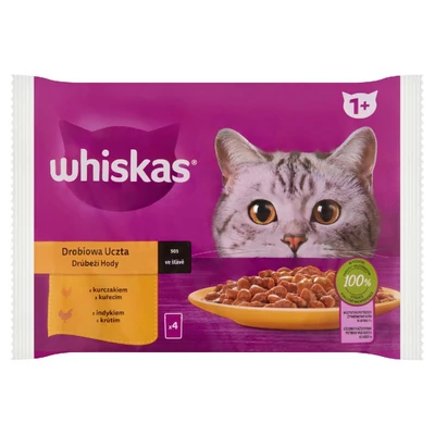 WHISKAS ALUTASAK 4*85.GR SZARNYAS VALOGATAS MARTASBAN