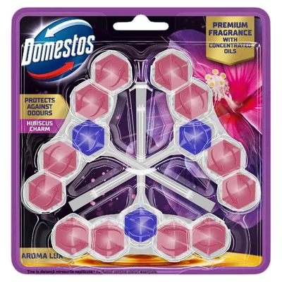 DOMESTOS POWER5 TRIO PREMIUM WC-RUD 3*50.GR AROMA HIBISCUS