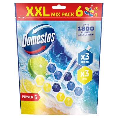 DOMESTOS POWER5 MAXIPACK WC-RUD 6*50.GR OCEAN LIME