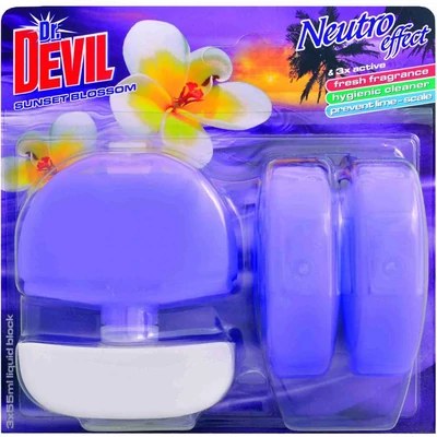 Dr.Devil wc block neutro sunset blossom 3*55 ml