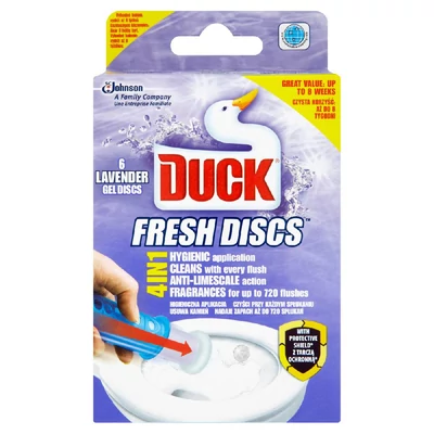 Duck Fresh Discs WC-öblítő korong levendula illattal 36 ml