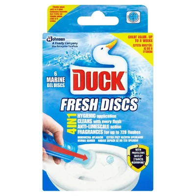 Duck Fresh Discs 4 az 1-ben WC-öblítő gél korong tengeri illattal 36 ml