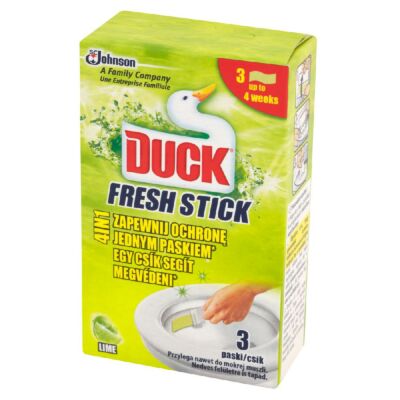Duck Fresh Stick 4 az 1-ben Lime zselés WC-öblítő csík 3 x 9 g
