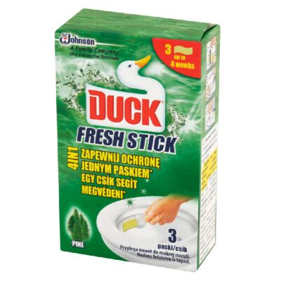 Duck Fresh Stick 4 az 1-ben Fenyő zselés WC-öblítő csík 3 x 9 g