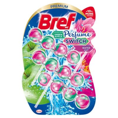 Bref Perfume Switch Apple Water lily WC frissítő 3*50 g