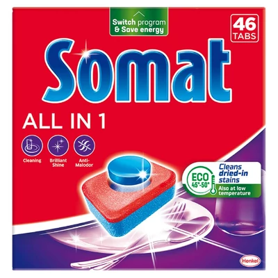 Somat mosogató tabletta 46 mosás 46 db All in 1