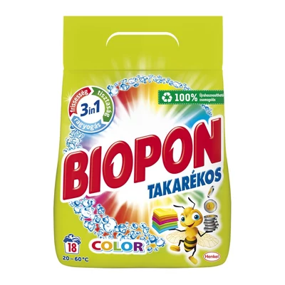 Biopon Takarékos 1,17kg mosópor sznes ruhákhoz