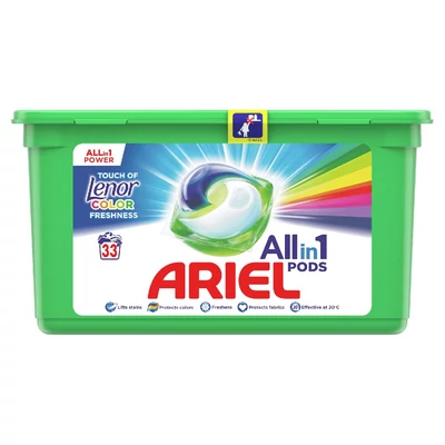 Ariel Touch of Lenor 3 in 1-ben mosókapszula 33 db
