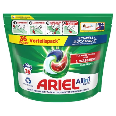 Ariel Universal+ Mosókapszula 36 mosás