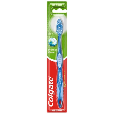 Colgate Premier Clean közepes sörtéjű fogkefe