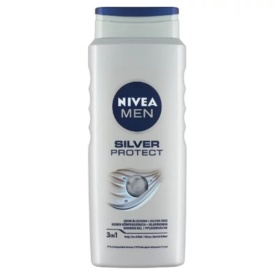 Nivea Tusfürdő férfiaknak Silver Protect 500 ml