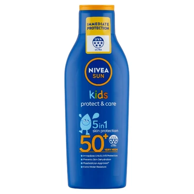 Nivea Sun hidratáló napozó naptej 200ml FF50+ Kids 5in1