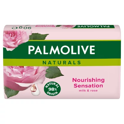 Palmolive Naturals Nourishing Sensation pipereszappan tej- és rózsaszirom-kivonattal 90 g