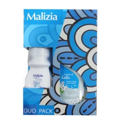 Malizia BigPack díszdoboz Latte tusfürdő és roll-on