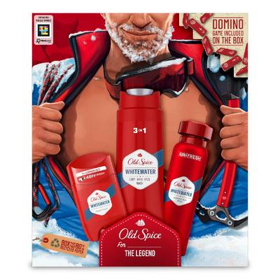 Old Spice Alpinist ajándékcsomag férfiaknak whitewater deo sprayvel, stift dezodorral és tusfürdővel