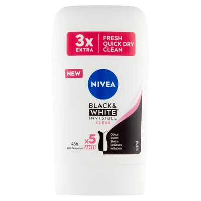 Nivea stift női black& white invisible clear 50 ml