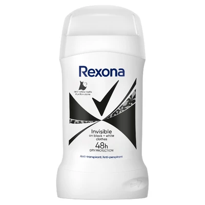 REXONA STIFT 50.ML INVISIBLE ON BLACK+WHITE