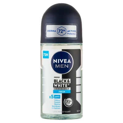 NIVEA DEO ROLL-ON MEN 50.ML INVISIBLE BW FRESH
