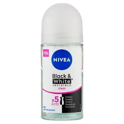 NIVEA ROLL-ON NOI 50.ML BLACK & WHITE CLEAR