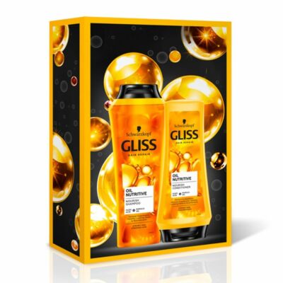 Ajándékcsomag 2021 Gliss Oil Nutritive (sampon+balzsam)