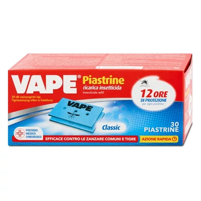 Vape Piastrine szúnyogirtó utántöltő lap 30 lap