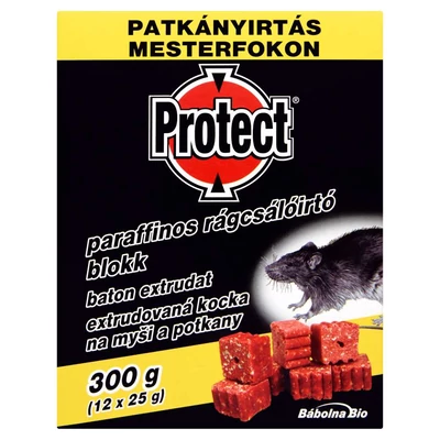 Protect paraffinos rágcsálóirtó Blokk 300 g