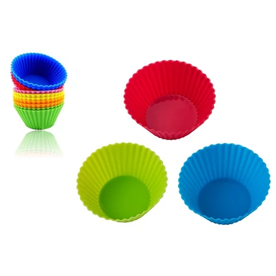 Szilikonos muffinsütő kosárka 12 db