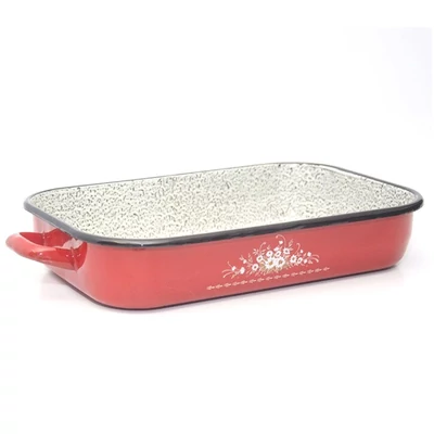 Zománcozott magas tepsi 26 cm 1,7 liter