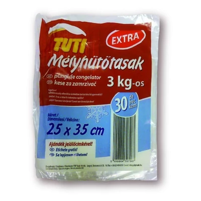 Tuti mélyhűtő tasak 30 db / 3 kg 