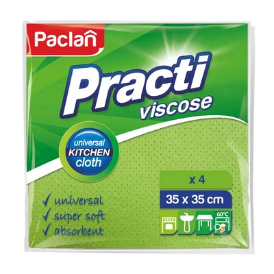 Paclan Practi Viscose univerzális törlőkendő 4 db 35 x 35 cm