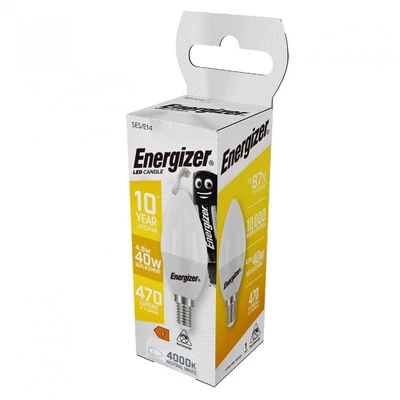 ENERGIZER LED GYERTYA E14 4,9W 4000K 470LM