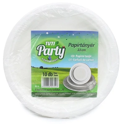 TUTI PARTY ECO 10.DB PAPIRTANYER 22.CM