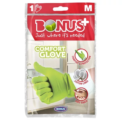 Bonus Comfort gumikesztyű - M