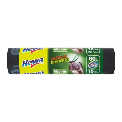 Hewa szemeteszsák 60 l-es 60*72 cm 10 db önzáró szalag