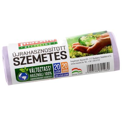 Mazzini ujrahasznositott szemeteszsák 20 l-es