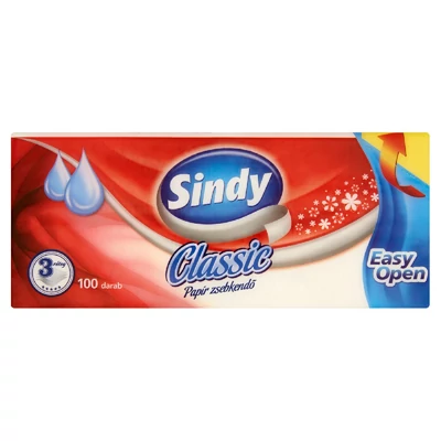 Sindy Classic papírzsebkendő 3 rétegű 100 db