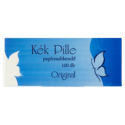 Kék pille papírzsebkendő 100 db 3 rétegű Original