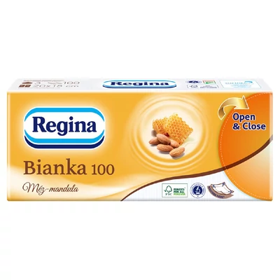 Regina papírzsebkendő méz és mandula 100 db 3 rétegű
