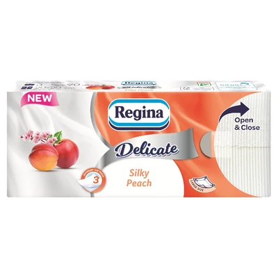 Regina papírzsebkendő delicate 90.db 3 rétegű barack