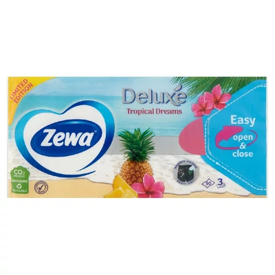 Zewa Deluxe Adventure illatosított papírzsebkendő 3 rétegű 90 db